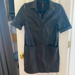 ZARA: Leather Dress